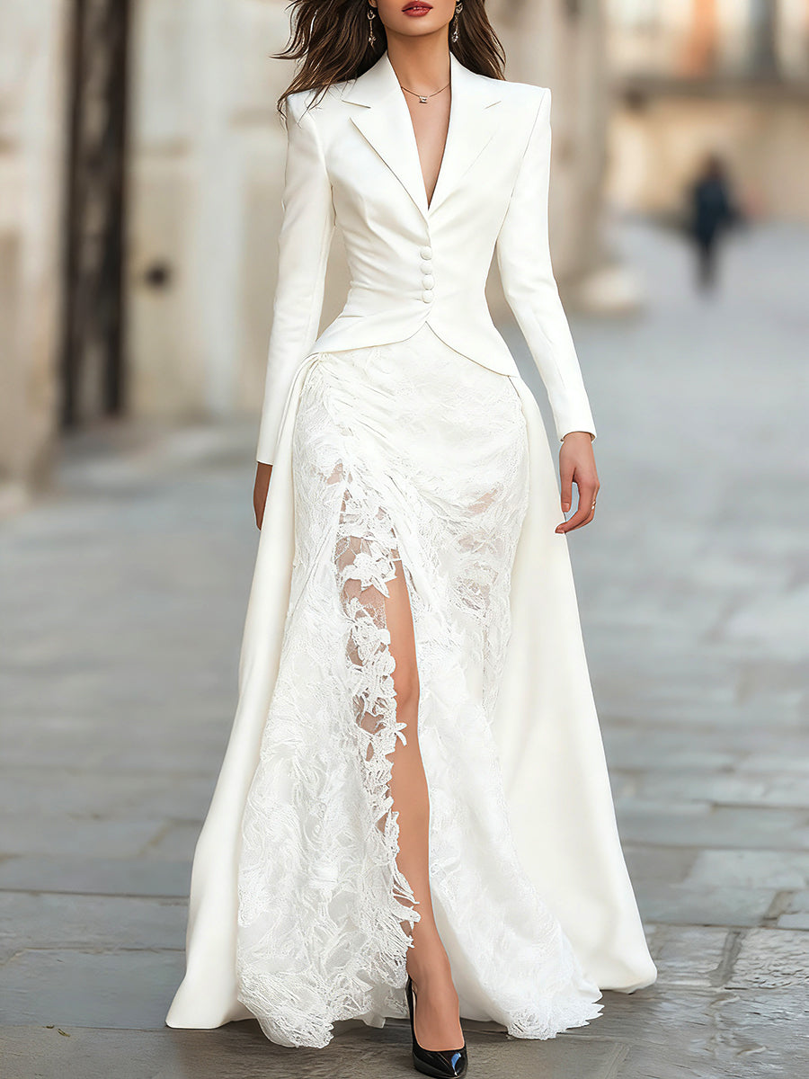 Novella Tailored Blazer Gown