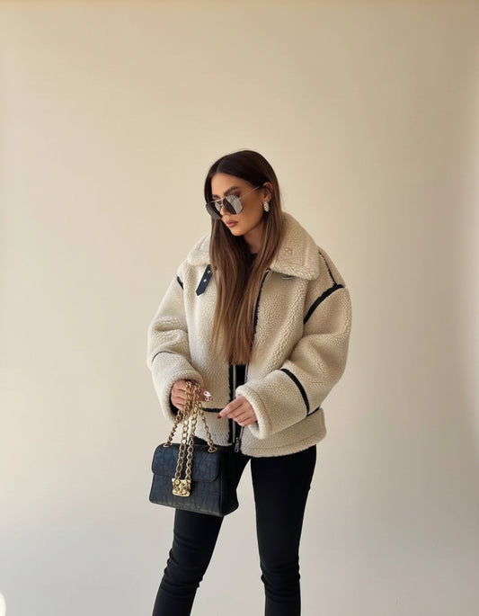 Cecilia Oversized Sherpa Jacket