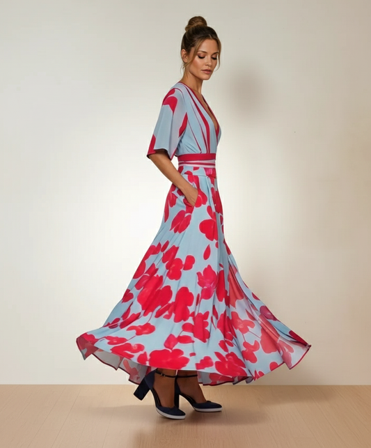 Alena Elegant Sleeve Dress