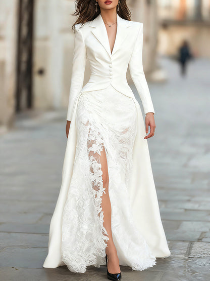 Novella Tailored Blazer Gown