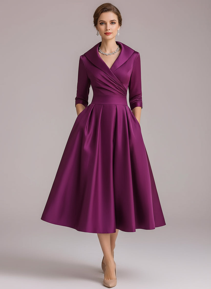 Ravena Satin Midi Dress