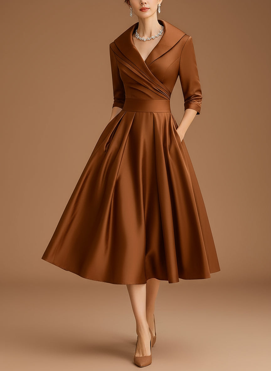 Ravena Satin Midi Dress