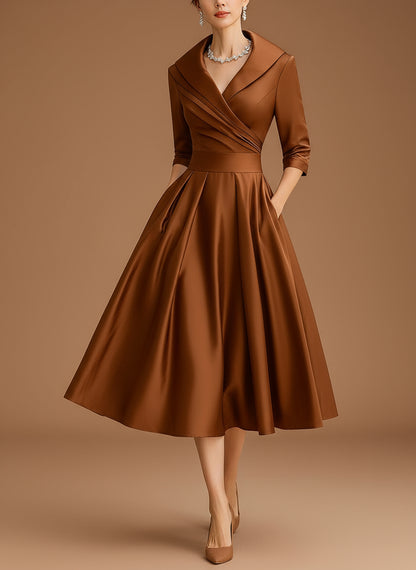 Ravena Satin Midi Dress