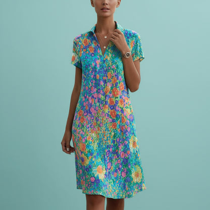 Lussina Dotted Midi Dress