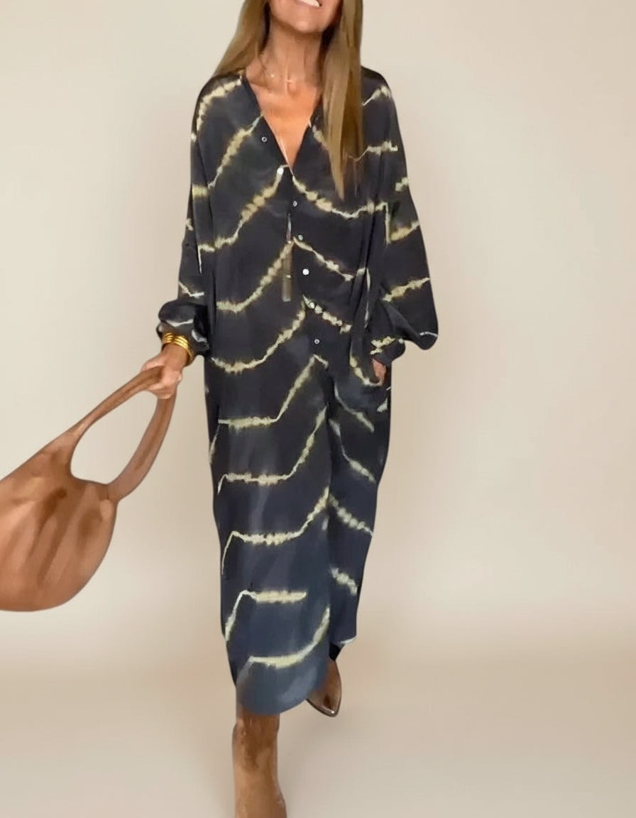 Stefania Striped Maxi Dress