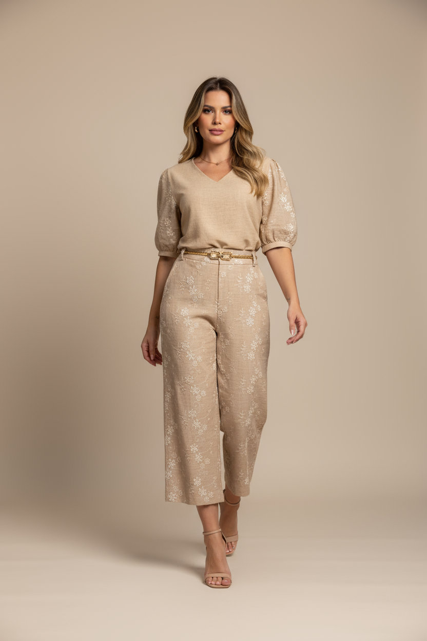 Lunara Texture Patchwork Suit