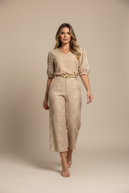 Lunara Texture Patchwork Suit