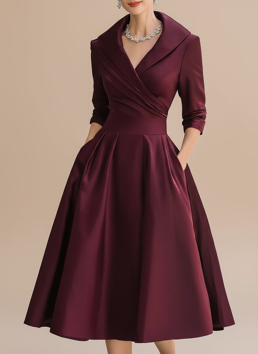 Ravena Satin Midi Dress