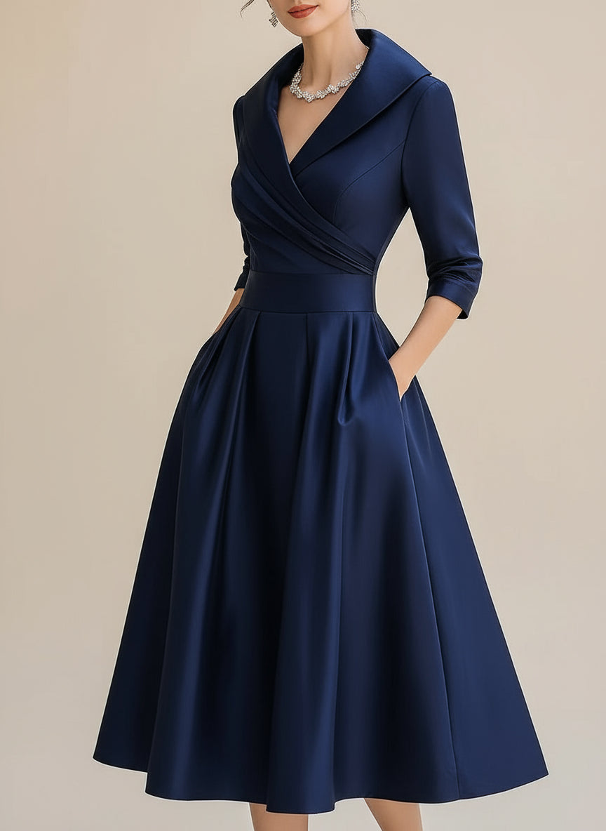 Ravena Satin Midi Dress