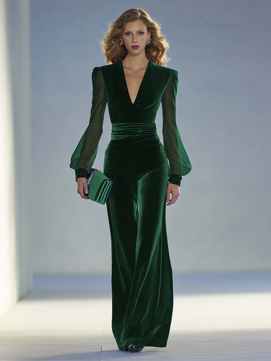 Lirenza Royal Velvet Jumpsuit