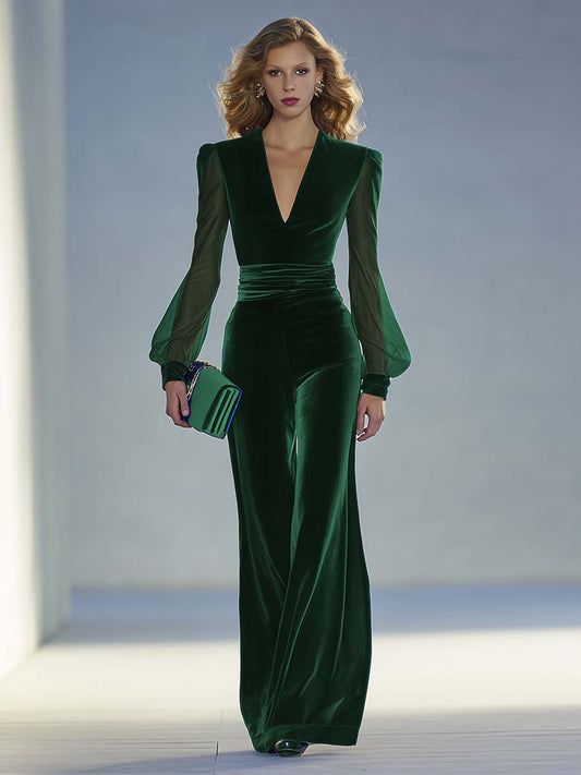 Lirenza Royal Velvet Jumpsuit