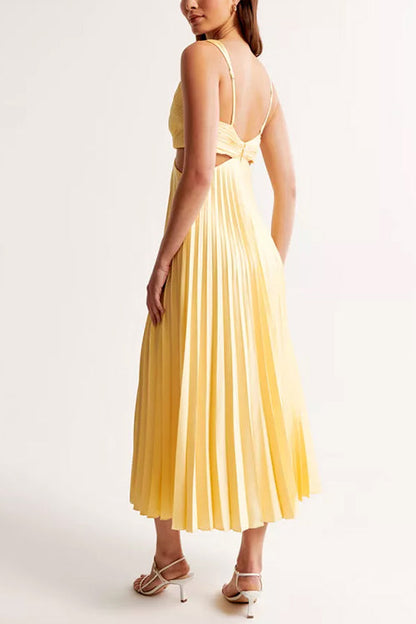 Vionelle Pleated Maxi Dress
