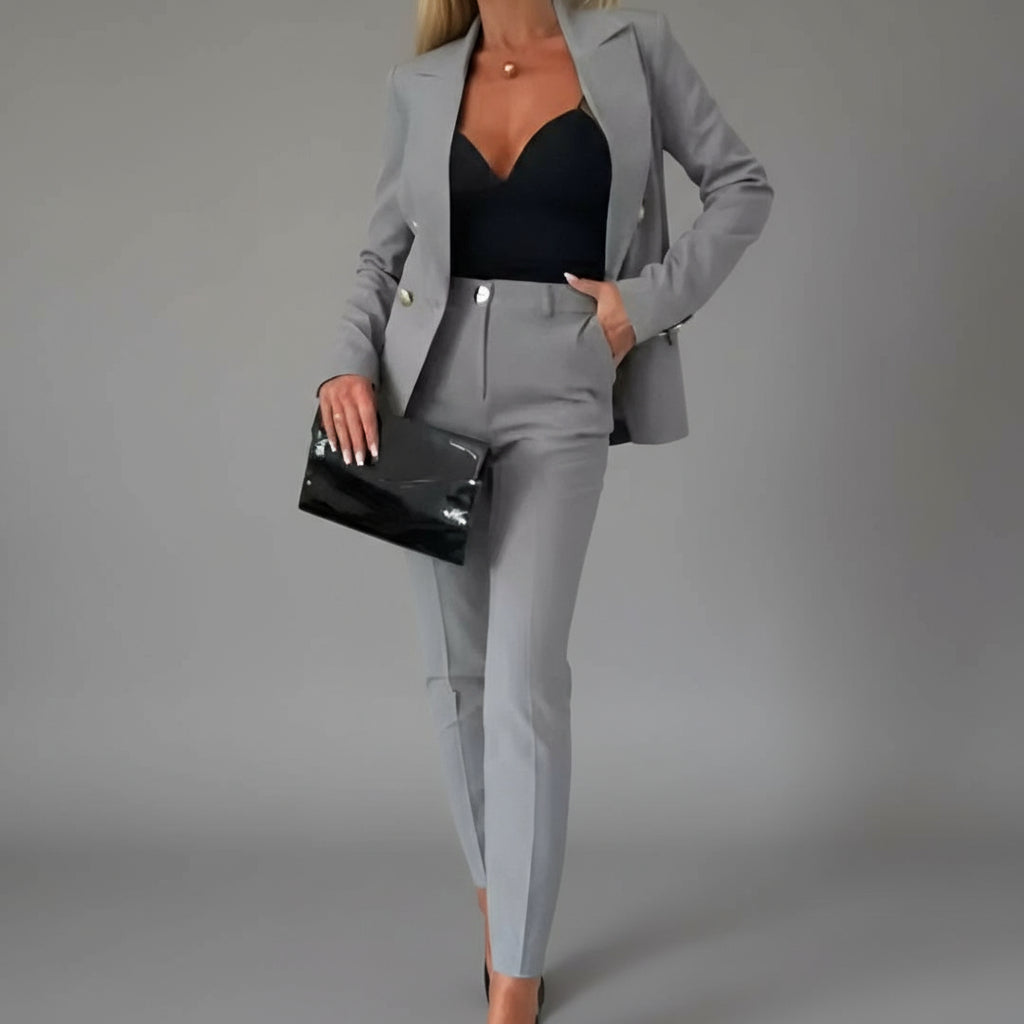 Clarena Double-Breasted Suit Set