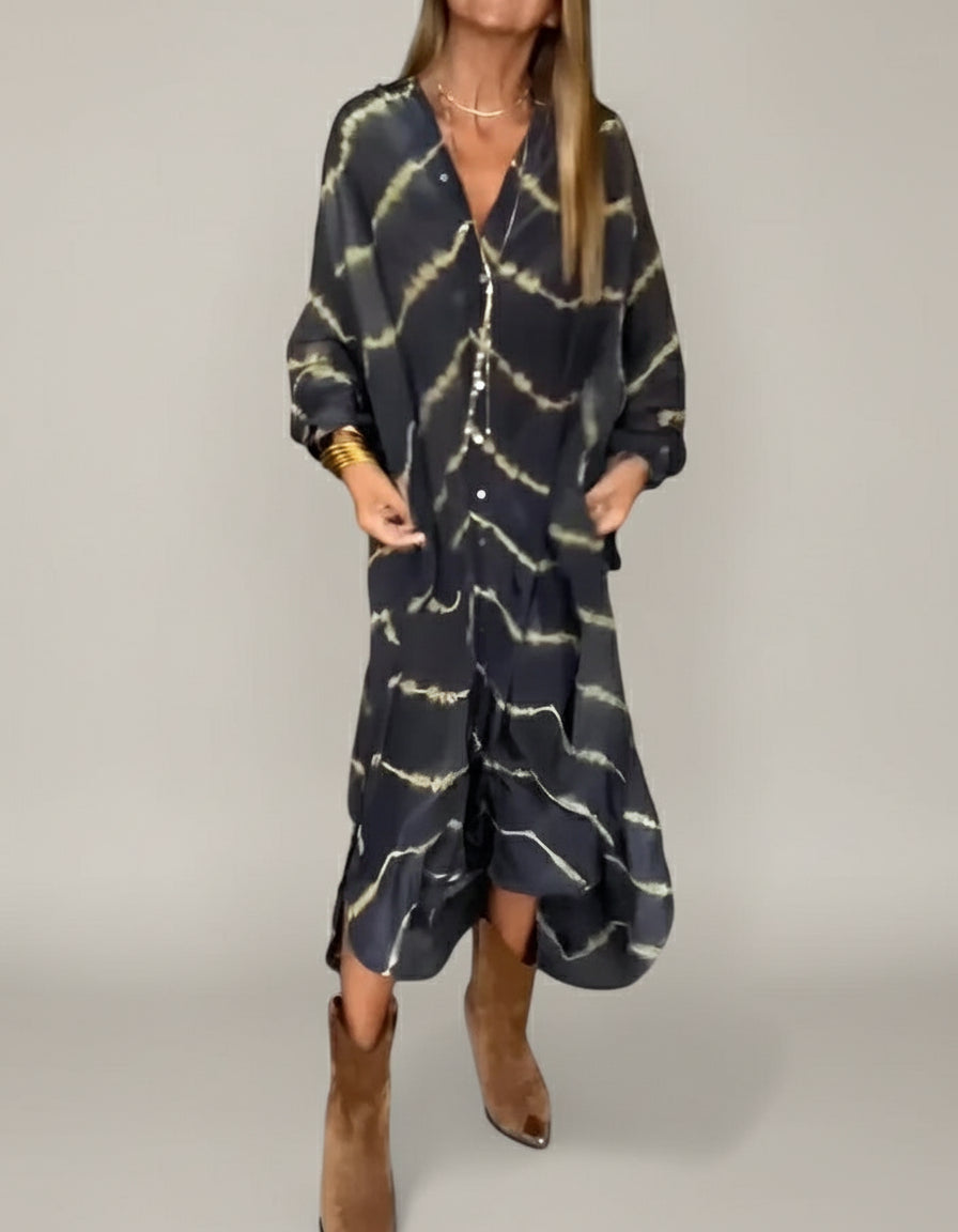 Stefania Striped Maxi Dress