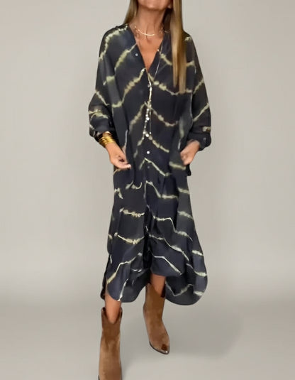 Stefania Striped Maxi Dress