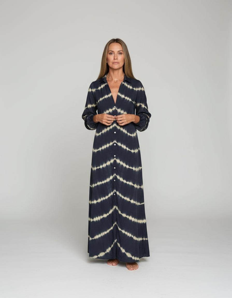 Stefania Striped Maxi Dress