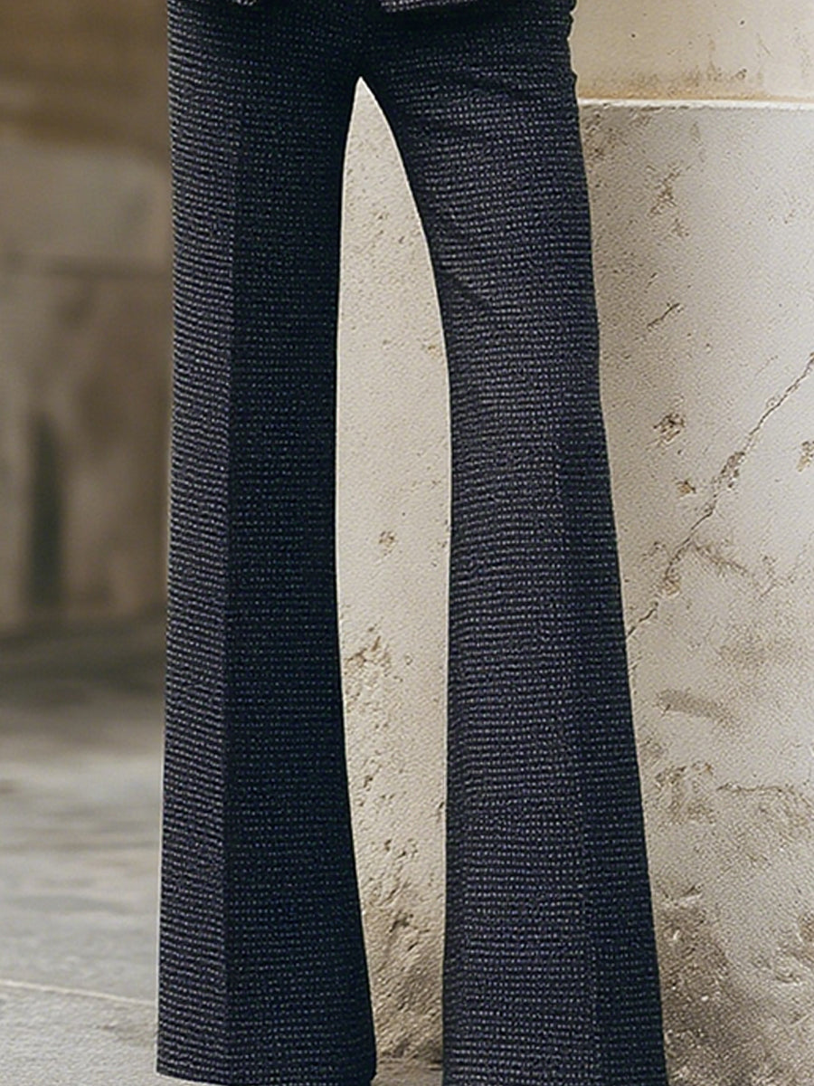 Olivetta Midnight Blue Textured Suit