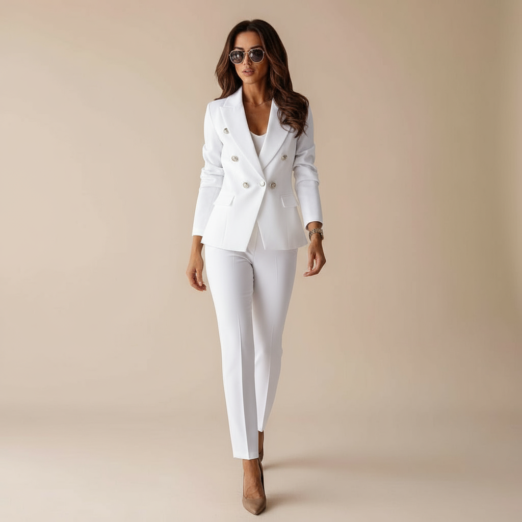 Clarena Double-Breasted Suit Set