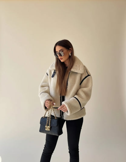 Cecilia Oversized Sherpa Jacket