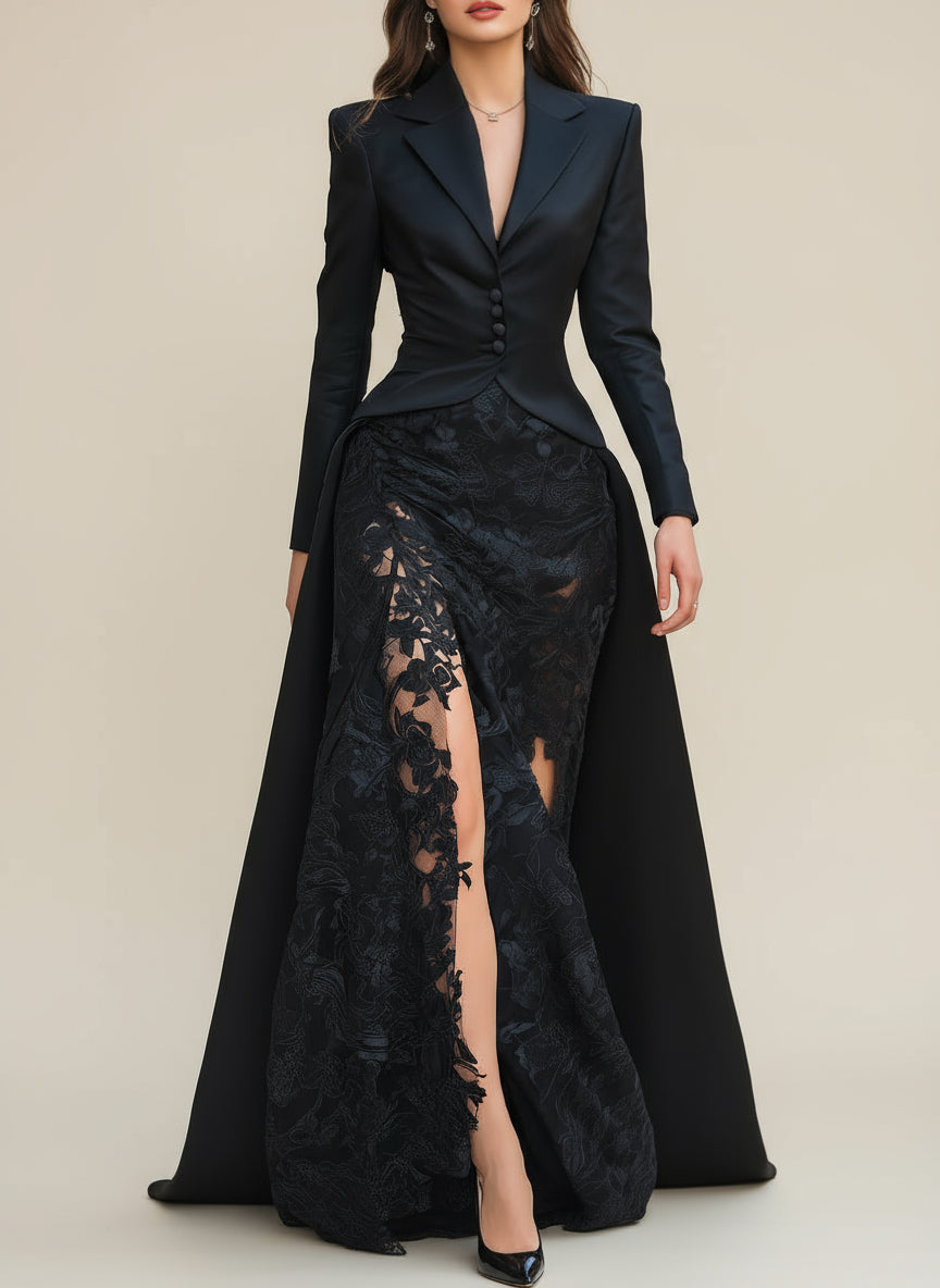 Novella Tailored Blazer Gown