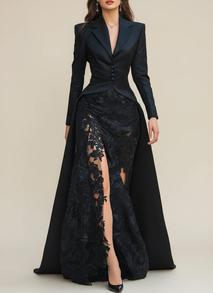 Novella Tailored Blazer Gown