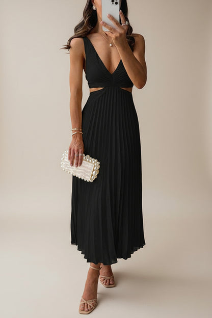 Vionelle Pleated Maxi Dress
