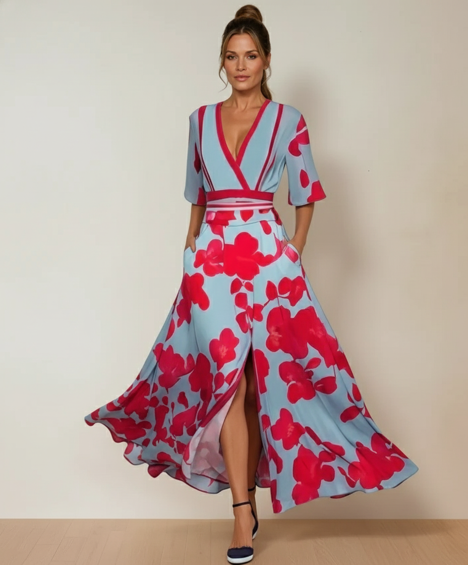 Alena Elegant  Sleeve Dress