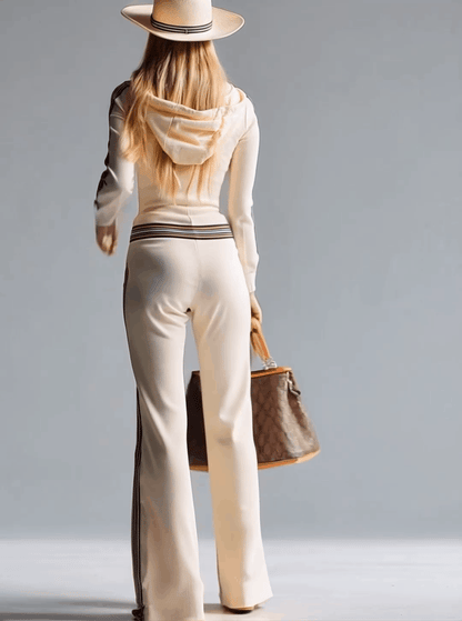 Maristella knit hooded jumpsuit