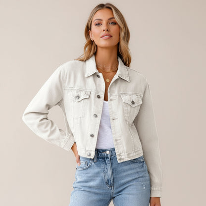 Venera Cropped Denim Jacket
