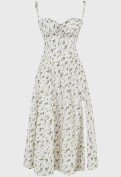 Floral dress on a white background