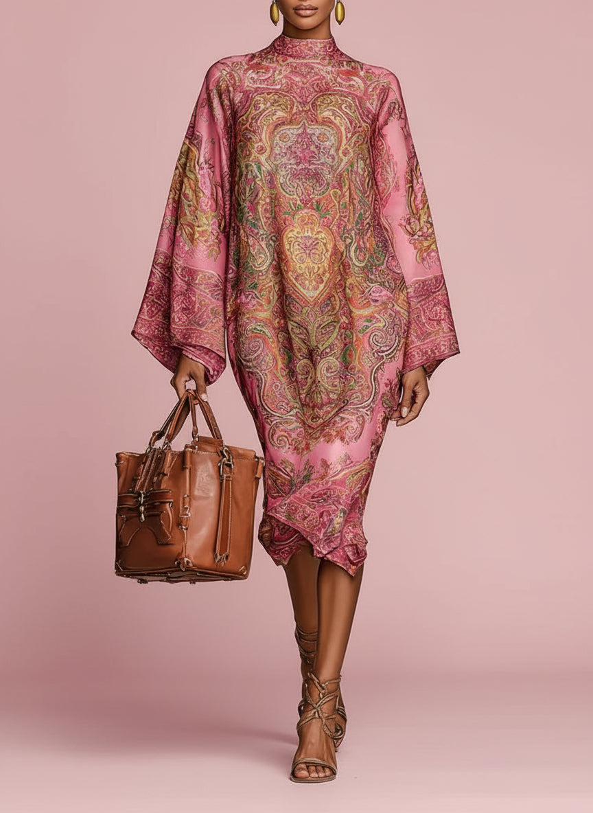 Bellarosa paisley midi dress