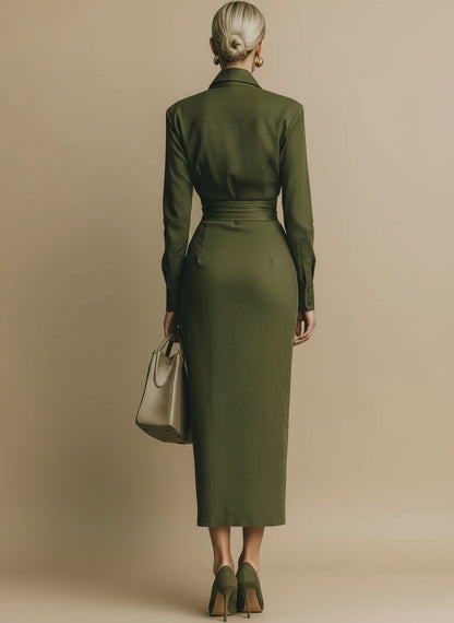 Alessa Green Maxi Dress