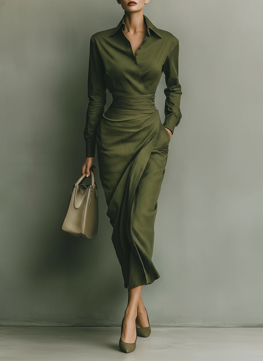 Alessa Green Maxi Dress