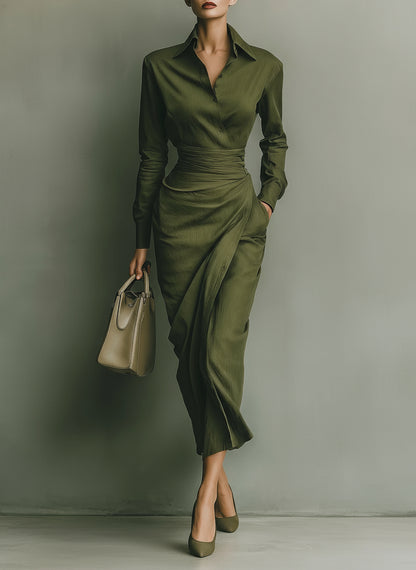 Alessa Green Maxi Dress