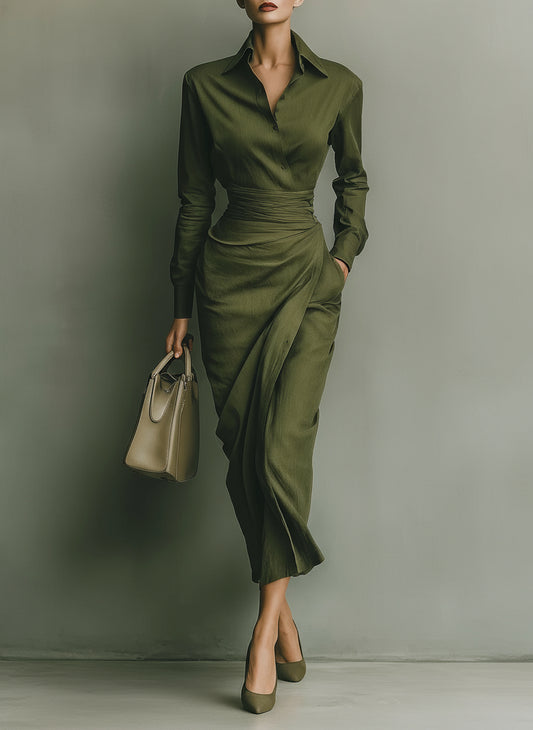 Alessa Green Maxi Dress
