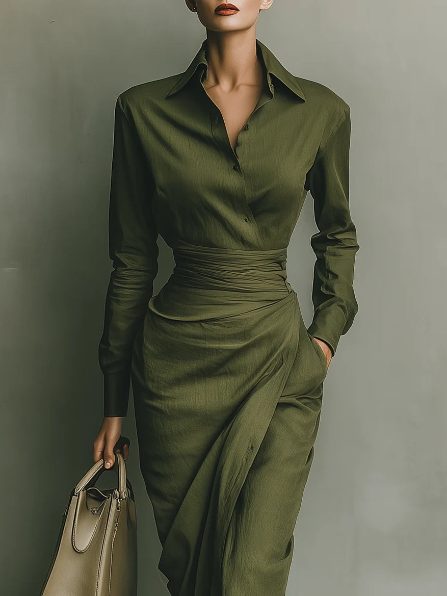 Alessa Green Maxi Dress