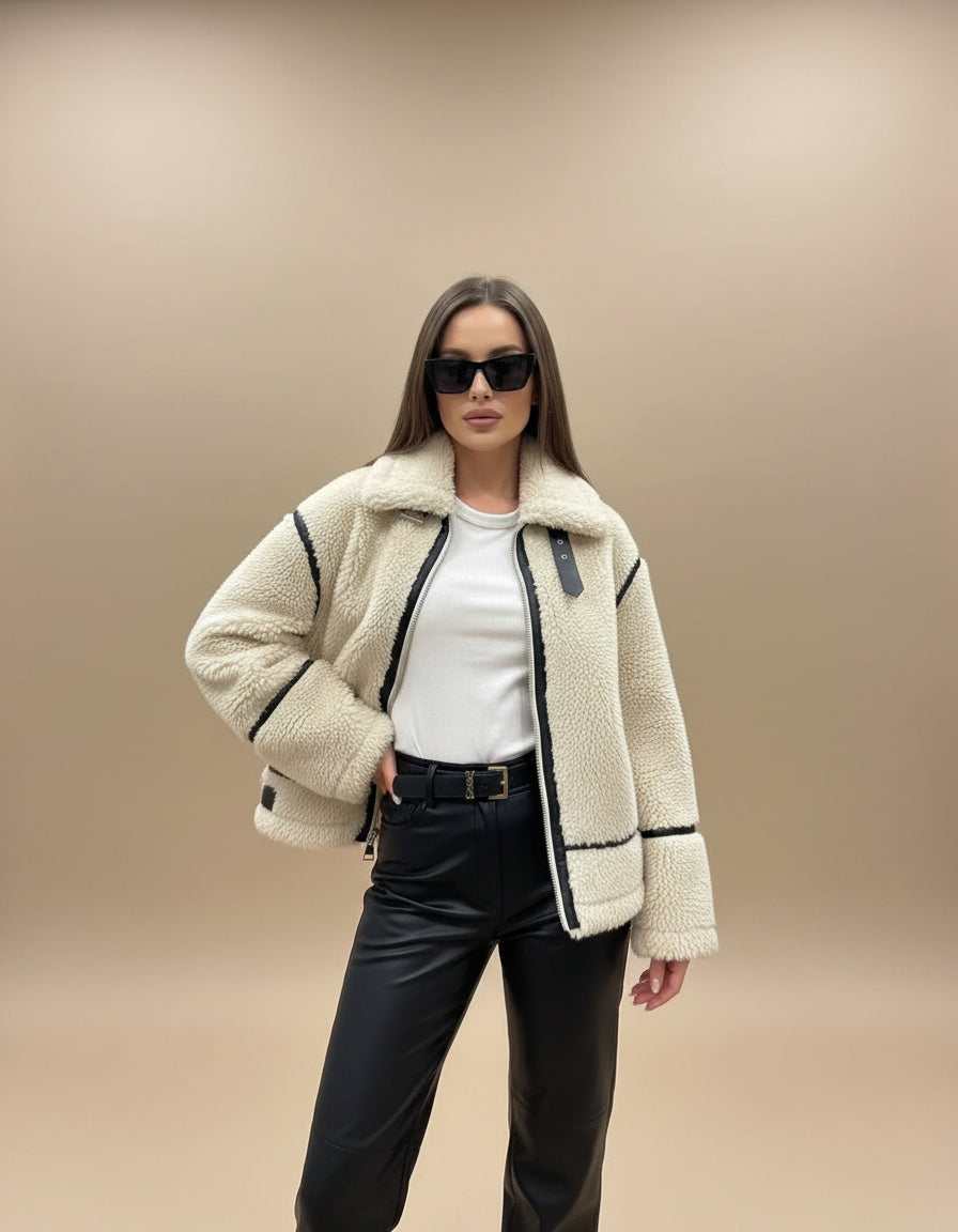 Cecilia Oversized Sherpa Jacket