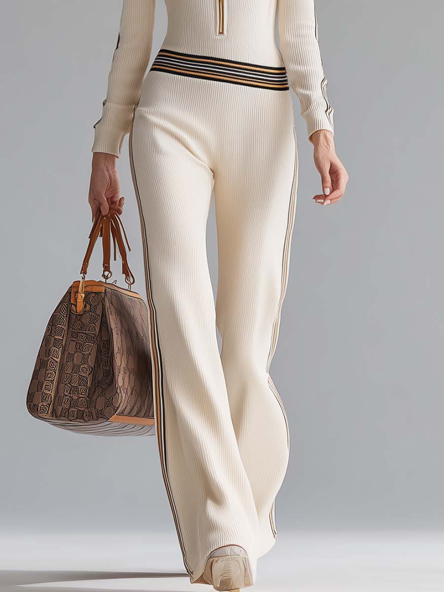 Maristella knit hooded jumpsuit