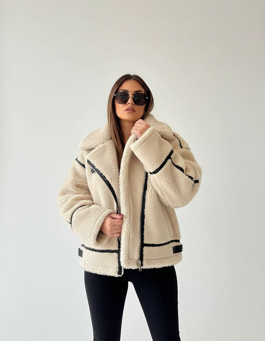 Cecilia Oversized Sherpa Jacket