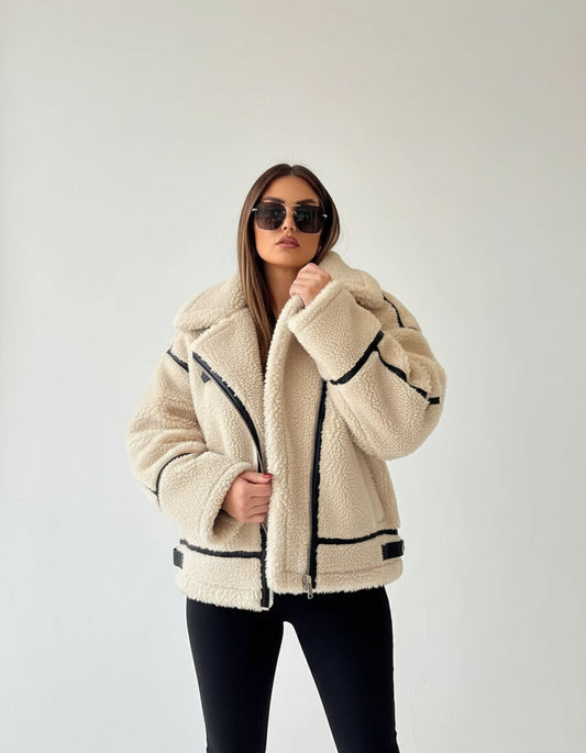 Cecilia Oversized Sherpa Jacket